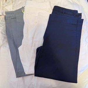 Everlane LOT OF THREE Lightweight Chino Pants - NWT Sz 12 Ankle
